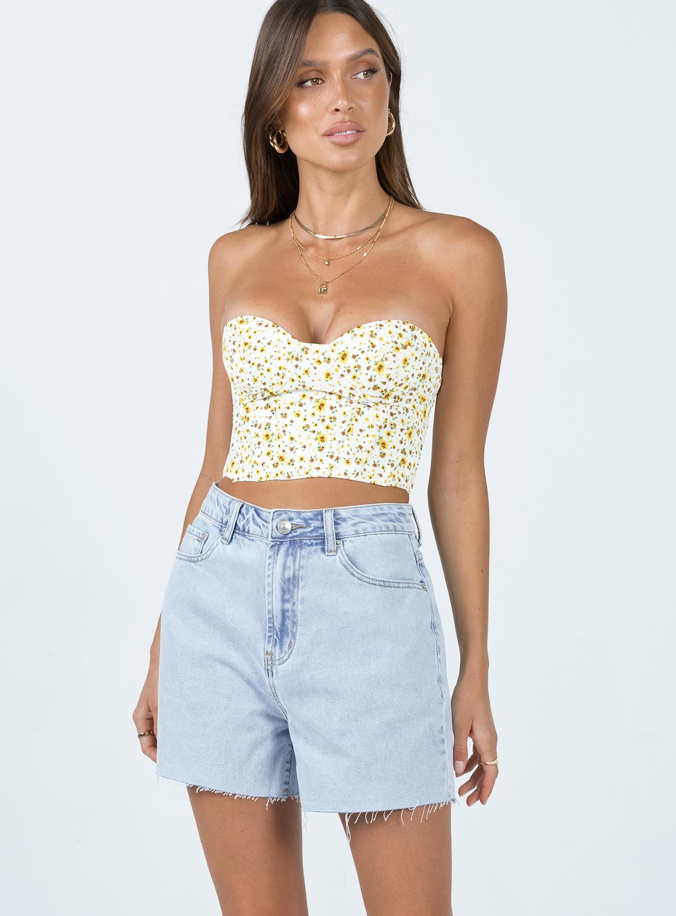 Reyes Denim Shorts Denim sold by Princess Polly product image thumbnail 2