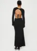 Bordelle Long Sleeve Maxi Dress Black sold by Princess Polly