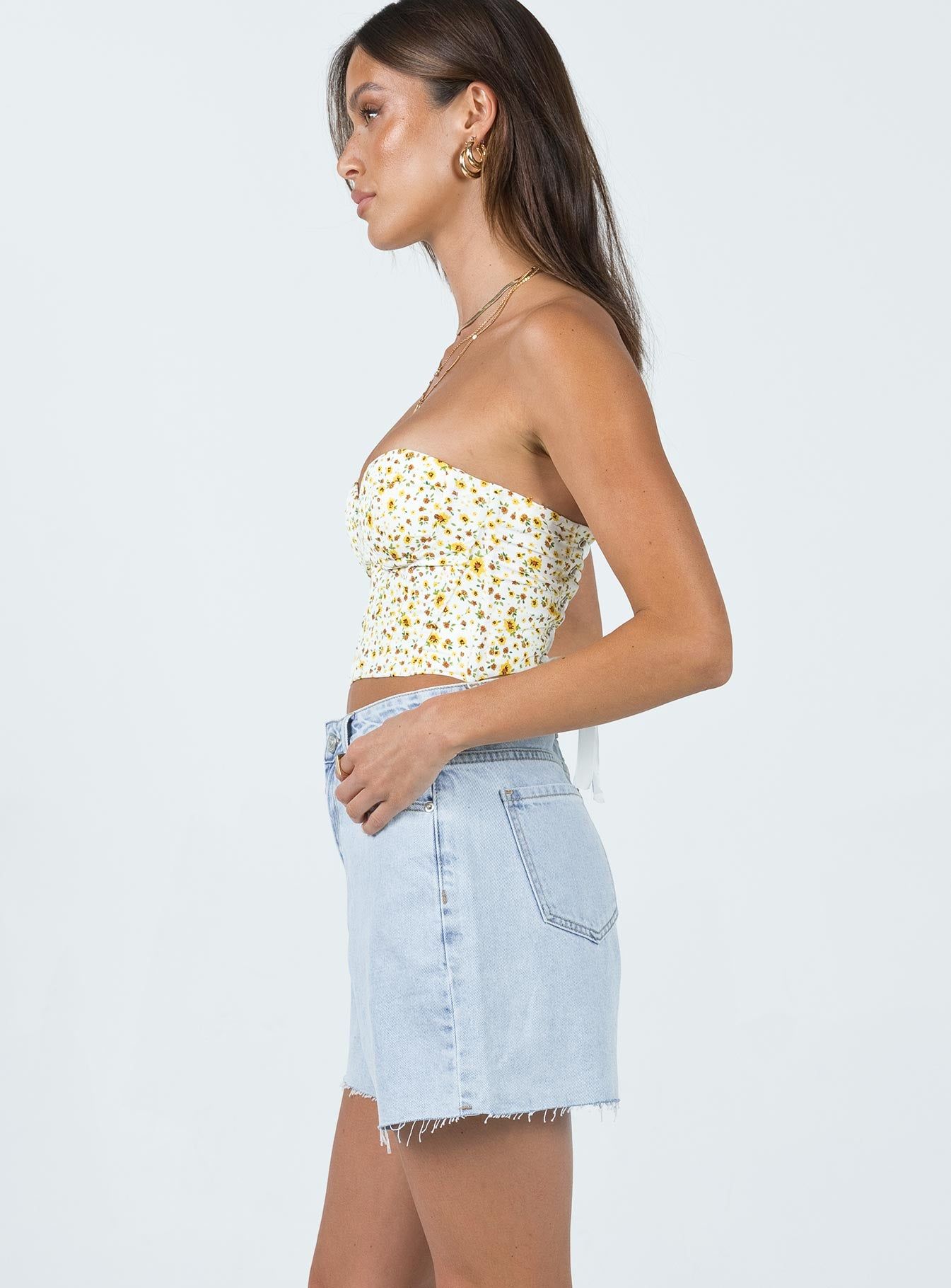Reyes Denim Shorts Denim sold by Princess Polly product image thumbnail 4