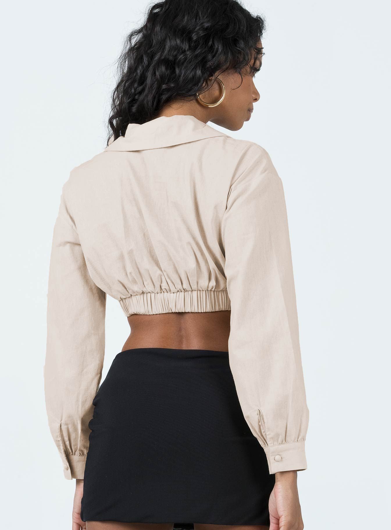 Zaxton Long Sleeve Top Beige sold by Princess Polly product image thumbnail 5