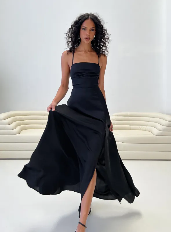 Kerwin Maxi Dress Black sold by Princess Polly