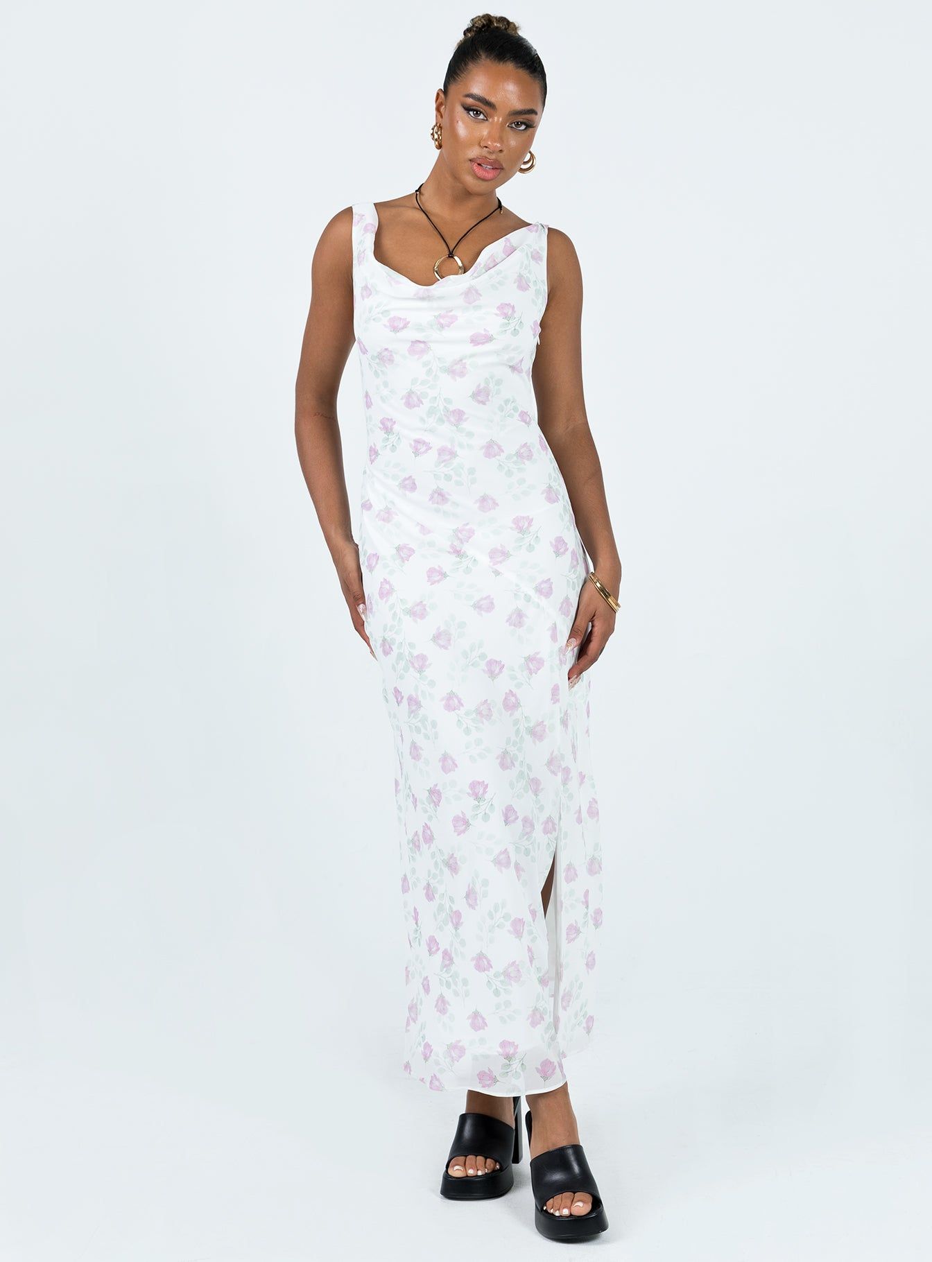 Asbyn Maxi Dress White Floral sold by Princess Polly product image thumbnail 2