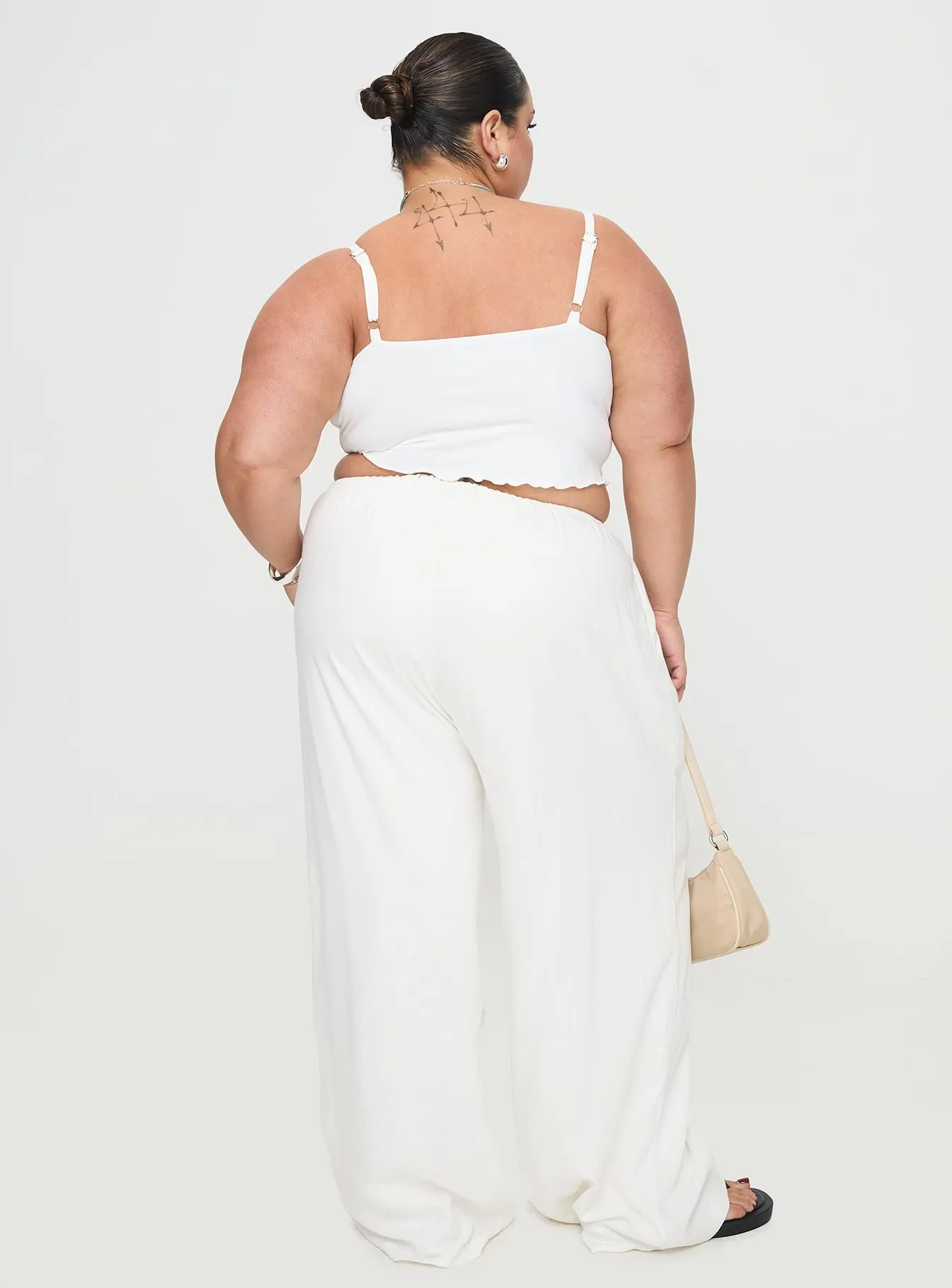 Ogilvie Linen Blend Pants White Curve sold by Princess Polly product image thumbnail 5