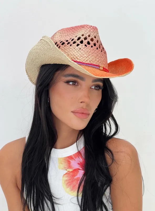 Emmitt Cowboy Hat Ombre Multi sold by Princess Polly