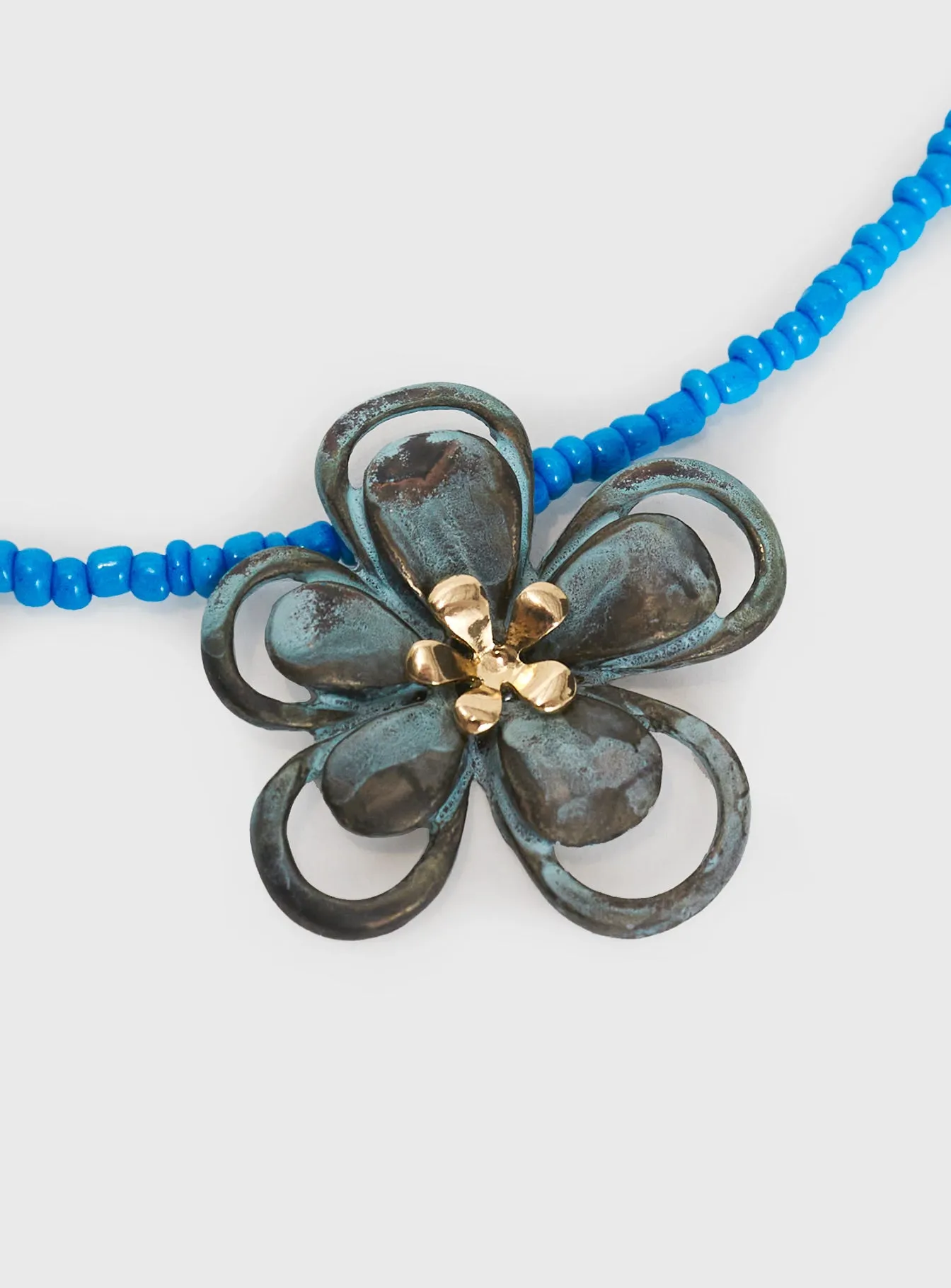 Hold On Tight Necklace Blue sold by Princess Polly product image thumbnail 3