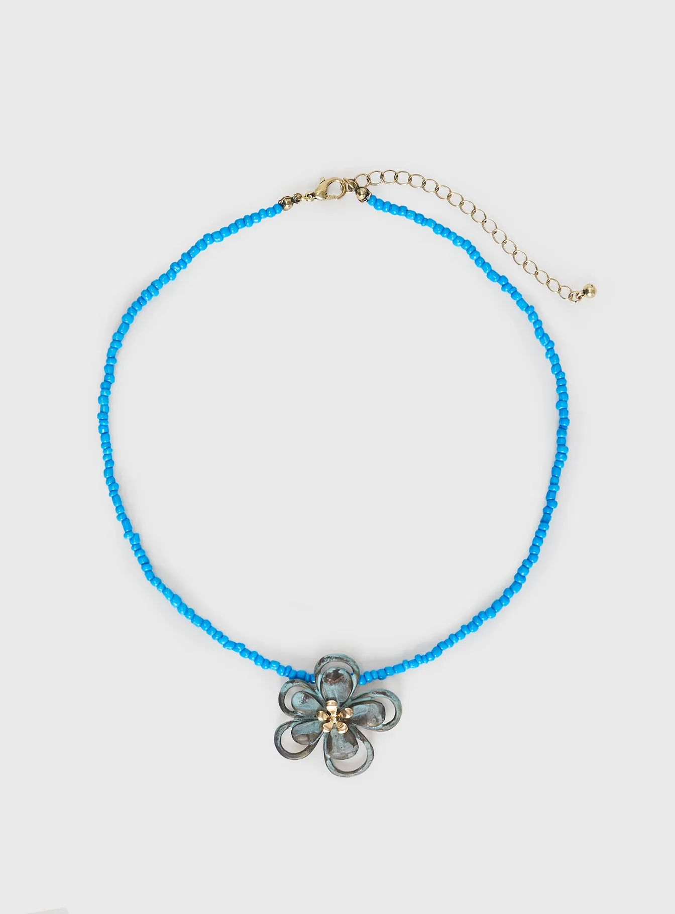 Hold On Tight Necklace Blue sold by Princess Polly product image thumbnail 2