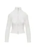 Nylah Zip Up Knit Jacket White sold by Princess Polly