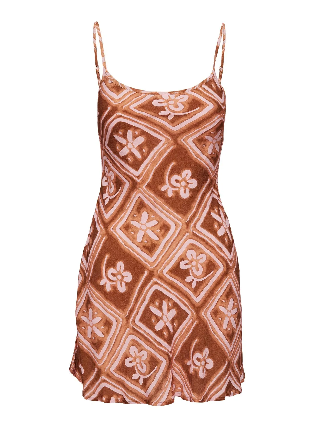 Vittorio Bias Cut Mini Dress Rust / Pink sold by Princess Polly product image thumbnail 5