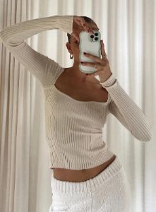 Mavins Long Sleeve Top Beige sold by Princess Polly