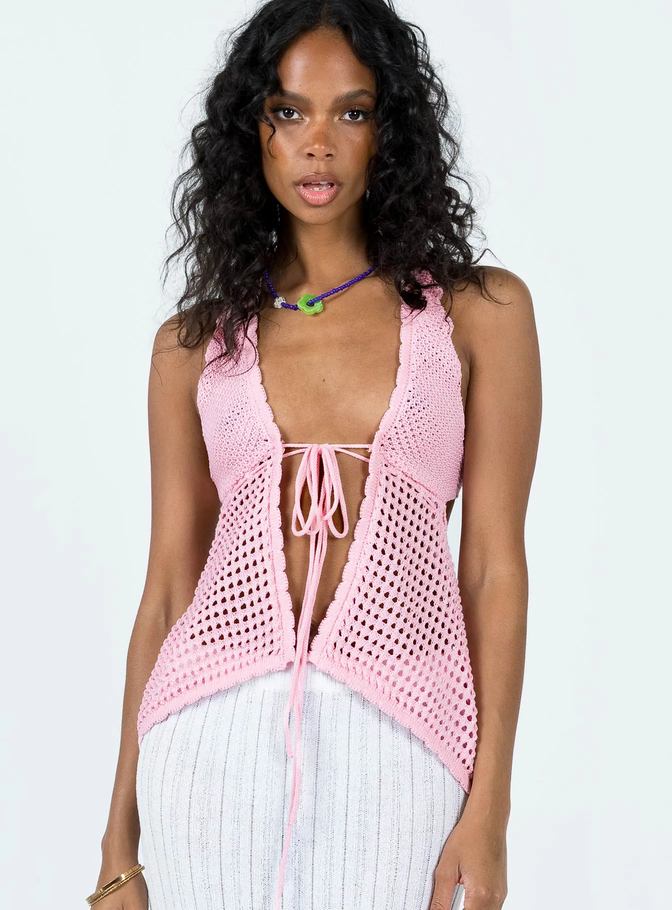Adani Crochet Top Pink sold by Princess Polly product image thumbnail 2