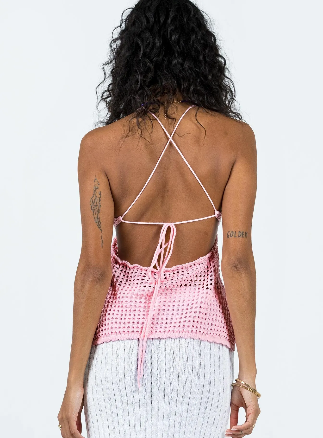 Adani Crochet Top Pink sold by Princess Polly product image thumbnail 5