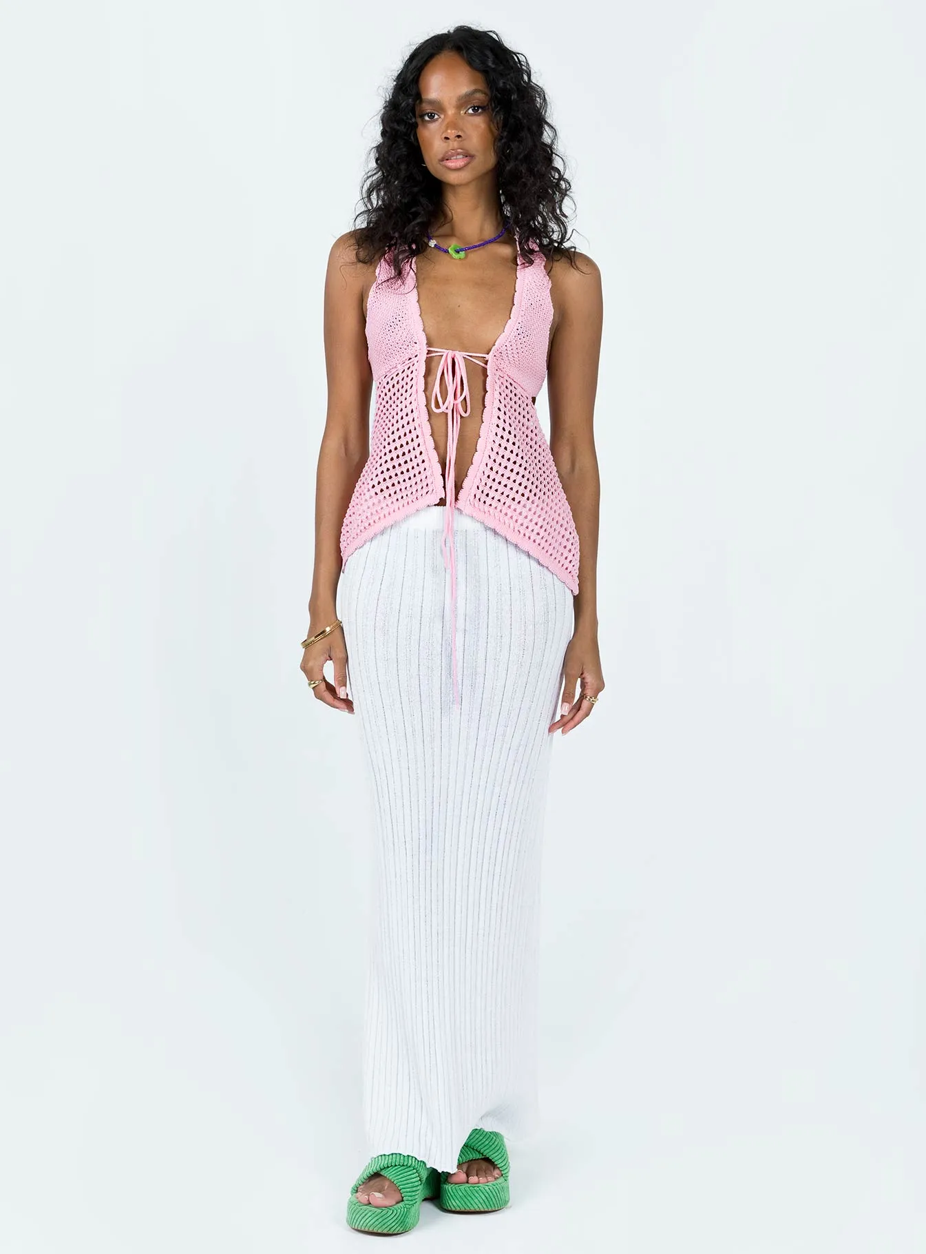 Adani Crochet Top Pink sold by Princess Polly product image thumbnail 3