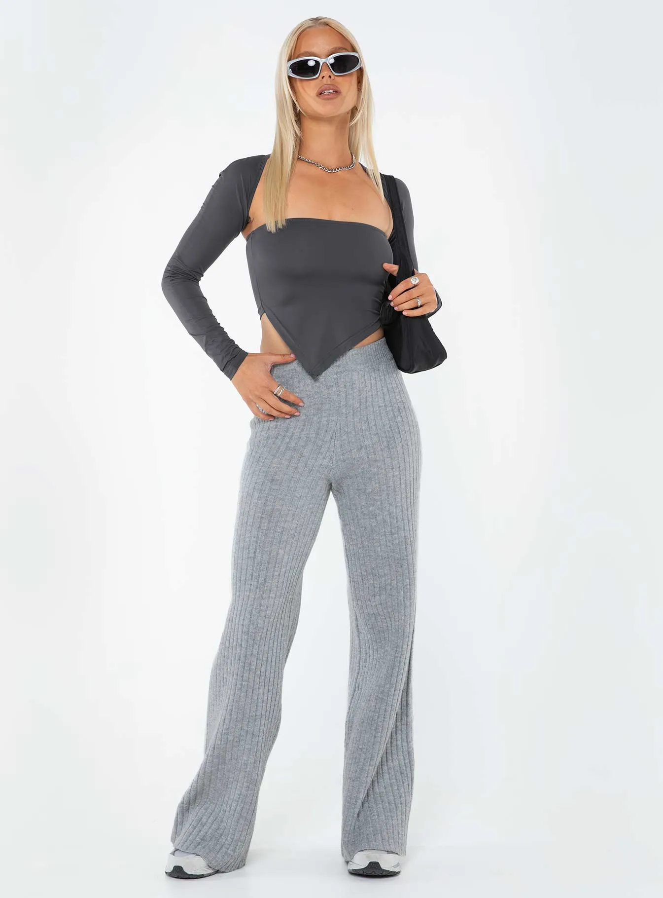 Montana Knit Pants Grey Marle sold by Princess Polly product image thumbnail 3