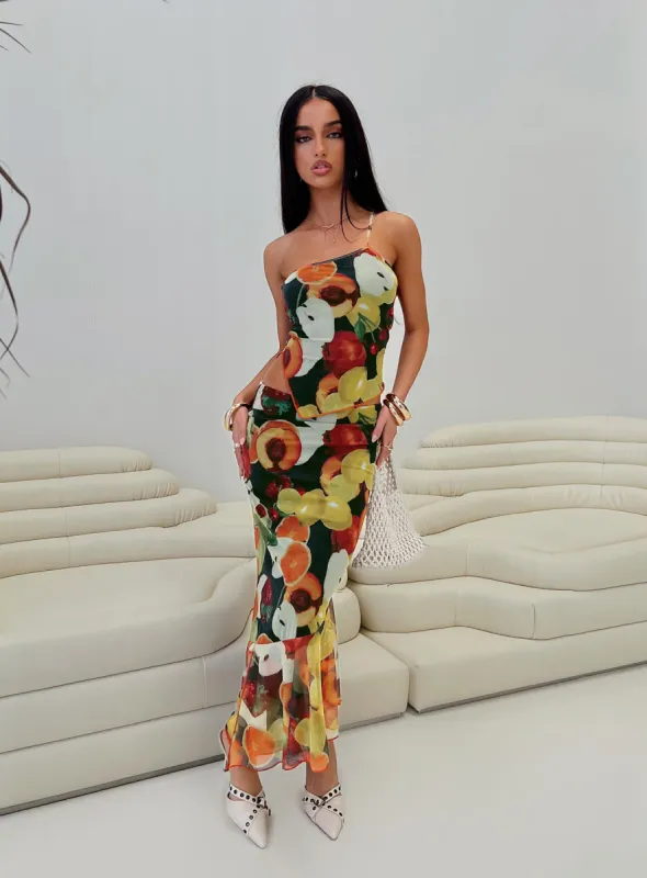 Taila Maxi Skirt Multi sold by Princess Polly