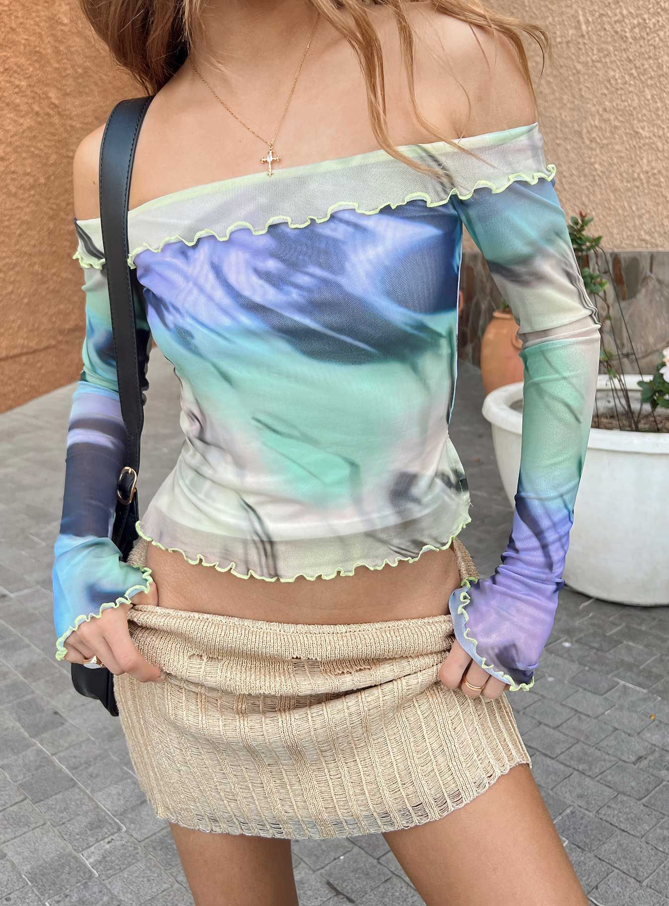 Great Delusions Top Multi sold by Princess Polly