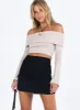 Kariss Mini Skirt Black sold by Princess Polly
