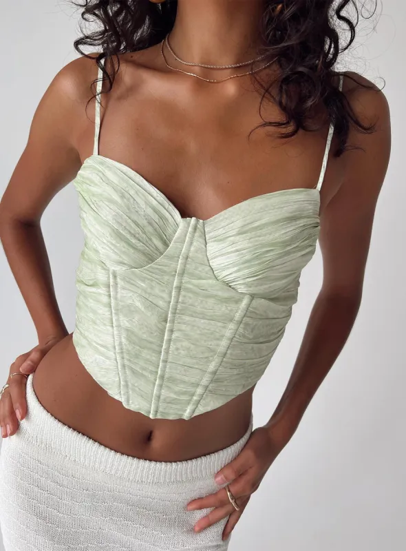 Conaway Top Green sold by Princess Polly