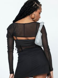 Ashmore Long Sleeve Bodysuit Black sold by Princess Polly
