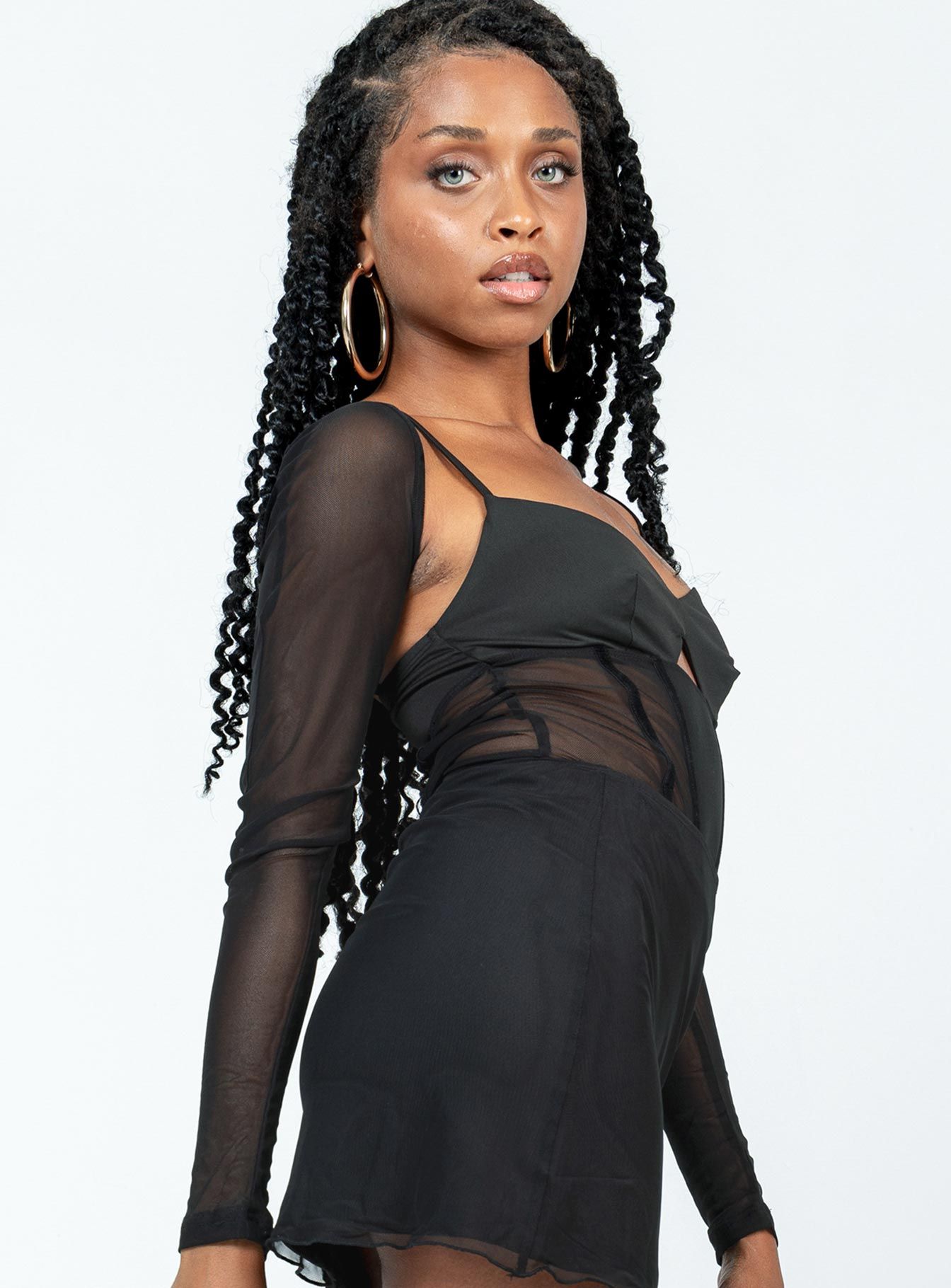 Ashmore Long Sleeve Bodysuit Black sold by Princess Polly product image thumbnail 5