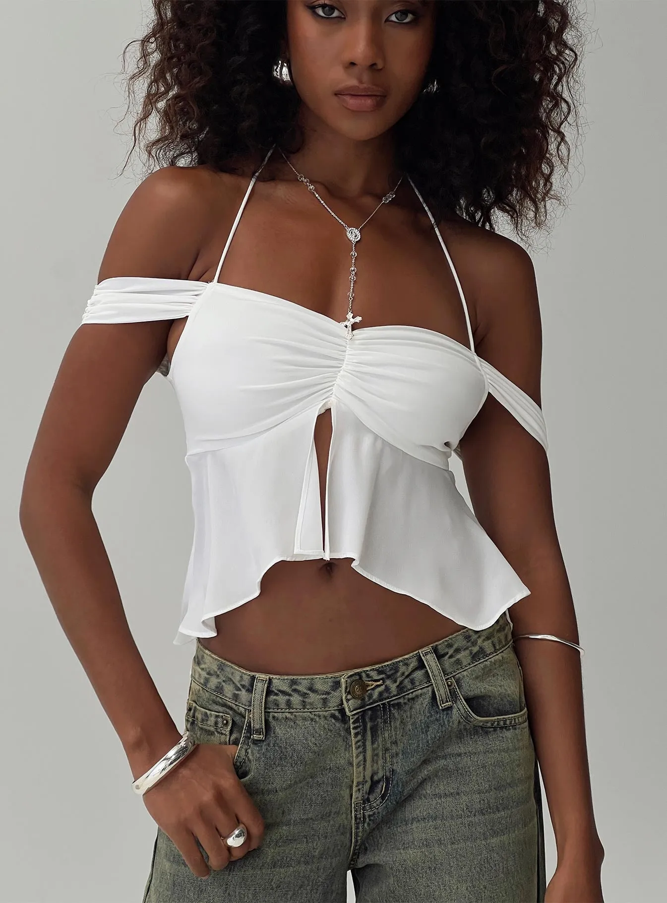 Waylen Top White sold by Princess Polly