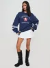 Snoopy Star Tennis Club Sweater Navy sold by Princess Polly