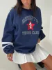 Snoopy Star Tennis Club Sweater Navy sold by Princess Polly