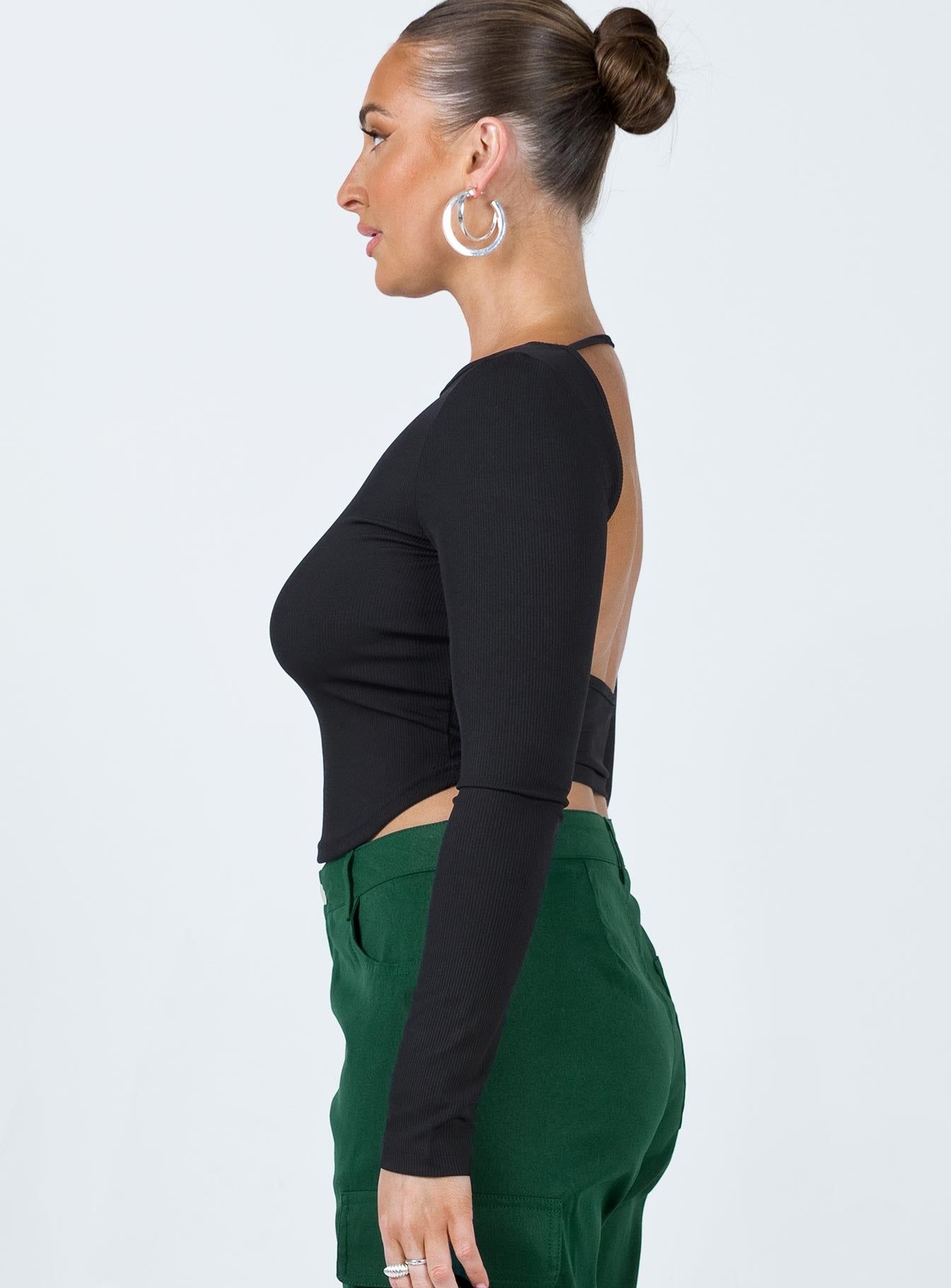 Look Back At It Top Black sold by Princess Polly product image thumbnail 3