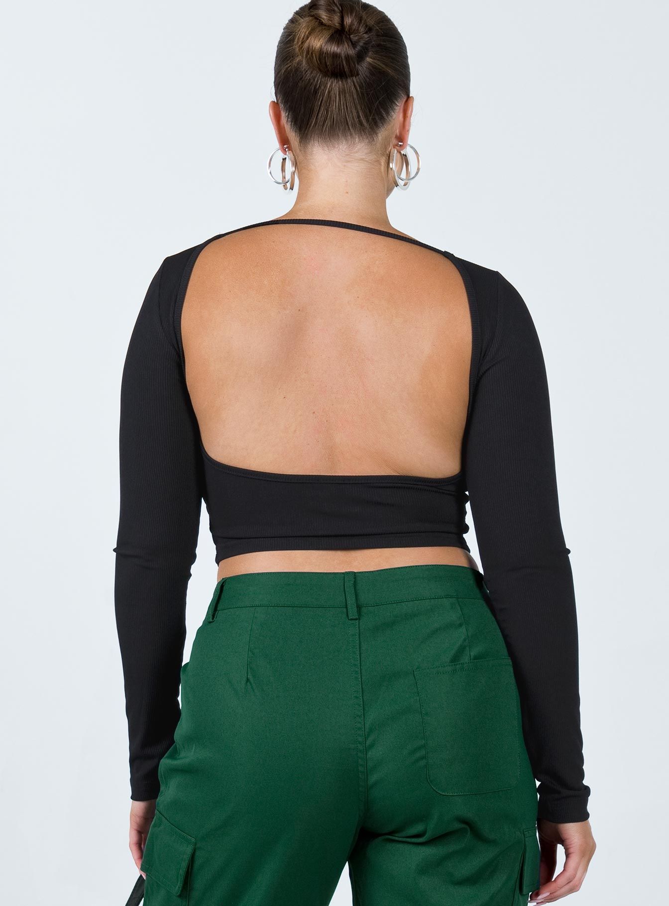 Look Back At It Top Black sold by Princess Polly product image thumbnail 2