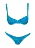 Sadley Underwire Shine Bikini Top Blue Floral sold by Princess Polly