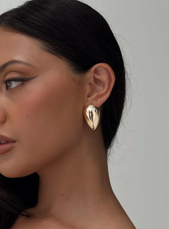 Cordae Earrings Gold sold by Princess Polly