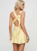 Sama Mini Dress Yellow sold by Princess Polly