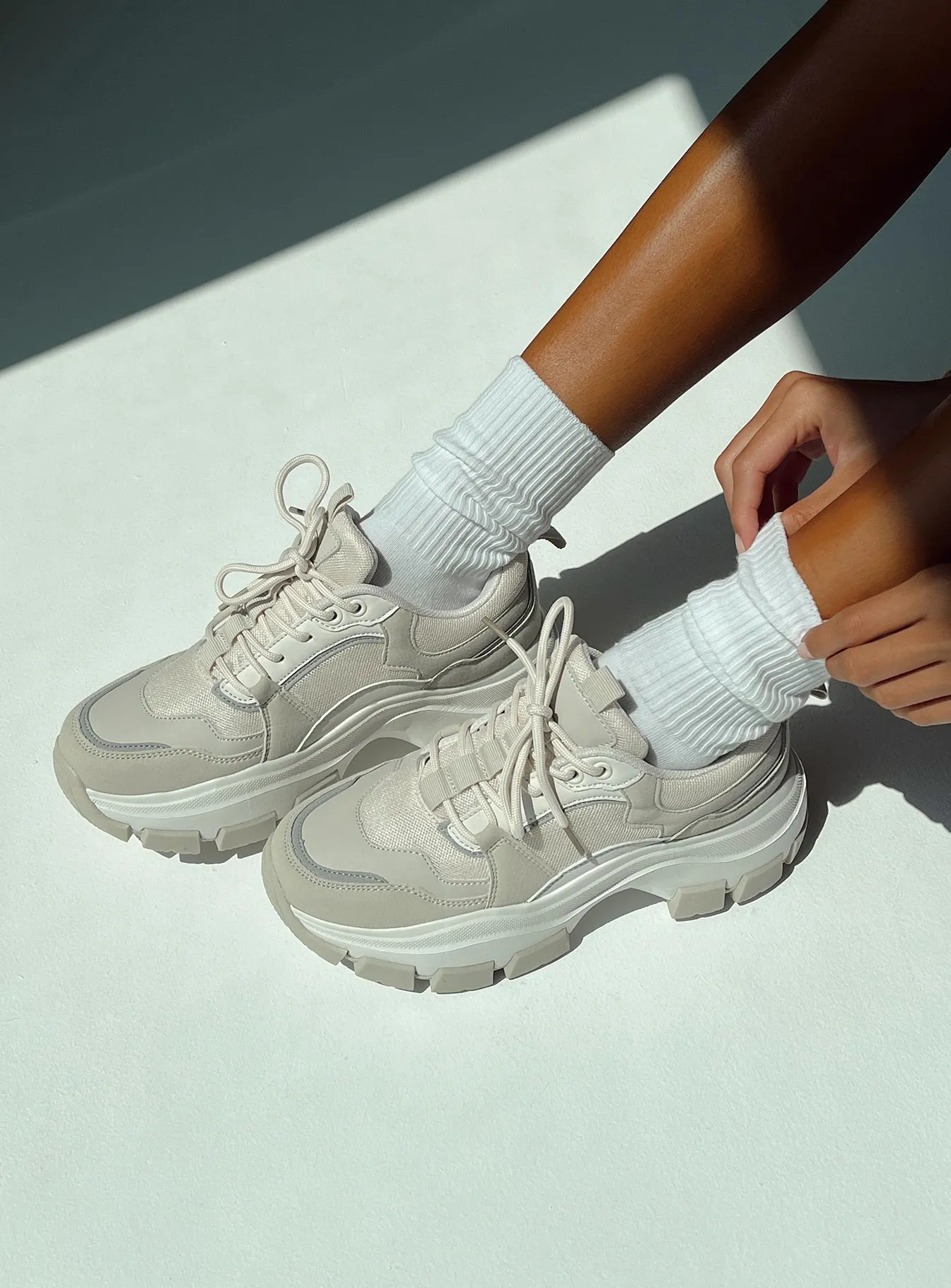 Damian Sneakers Beige sold by Princess Polly product image thumbnail 5