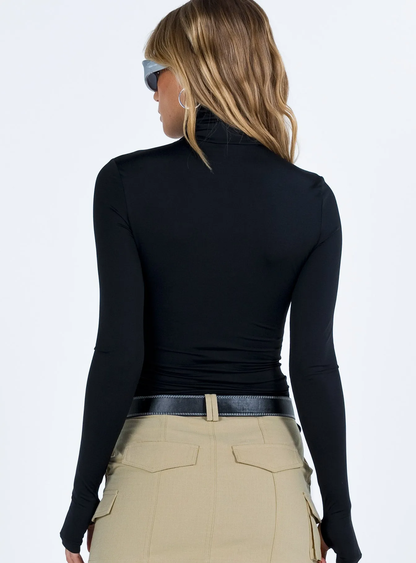 Elysium Long Sleeve Turtleneck Top Black sold by Princess Polly product image thumbnail 5