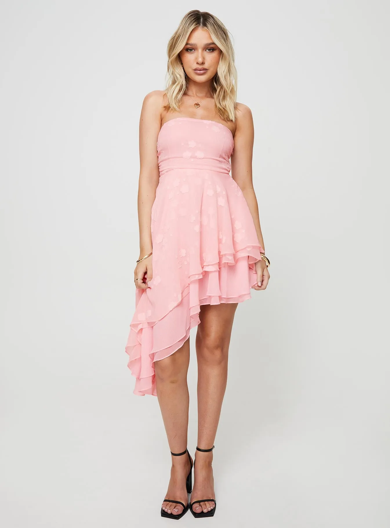Candyn Asymmetric Mini Dress Pink sold by Princess Polly product image thumbnail 2