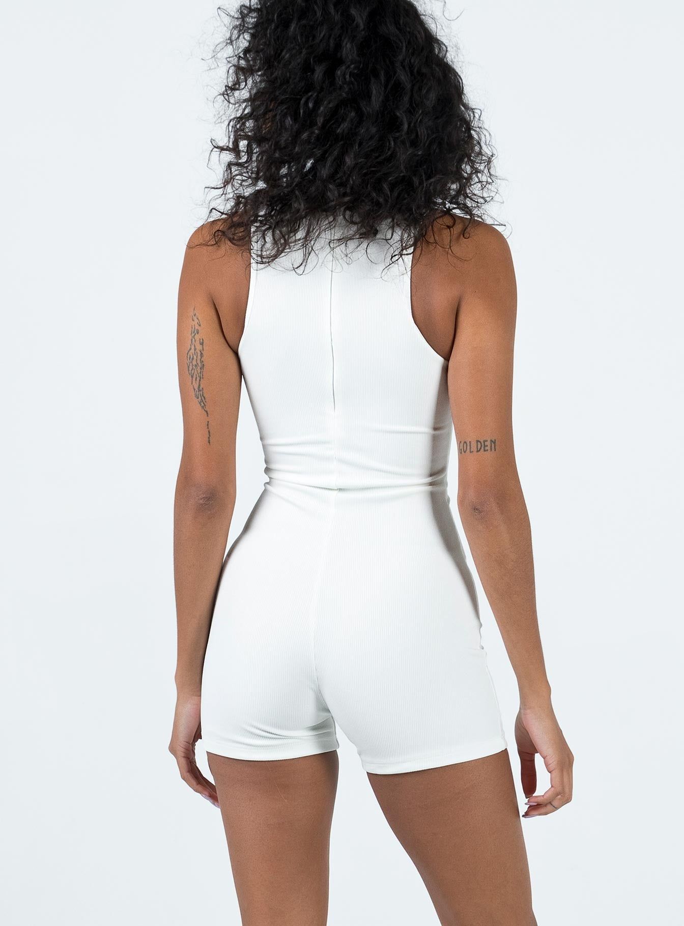 Nelda Romper White sold by Princess Polly product image thumbnail 5