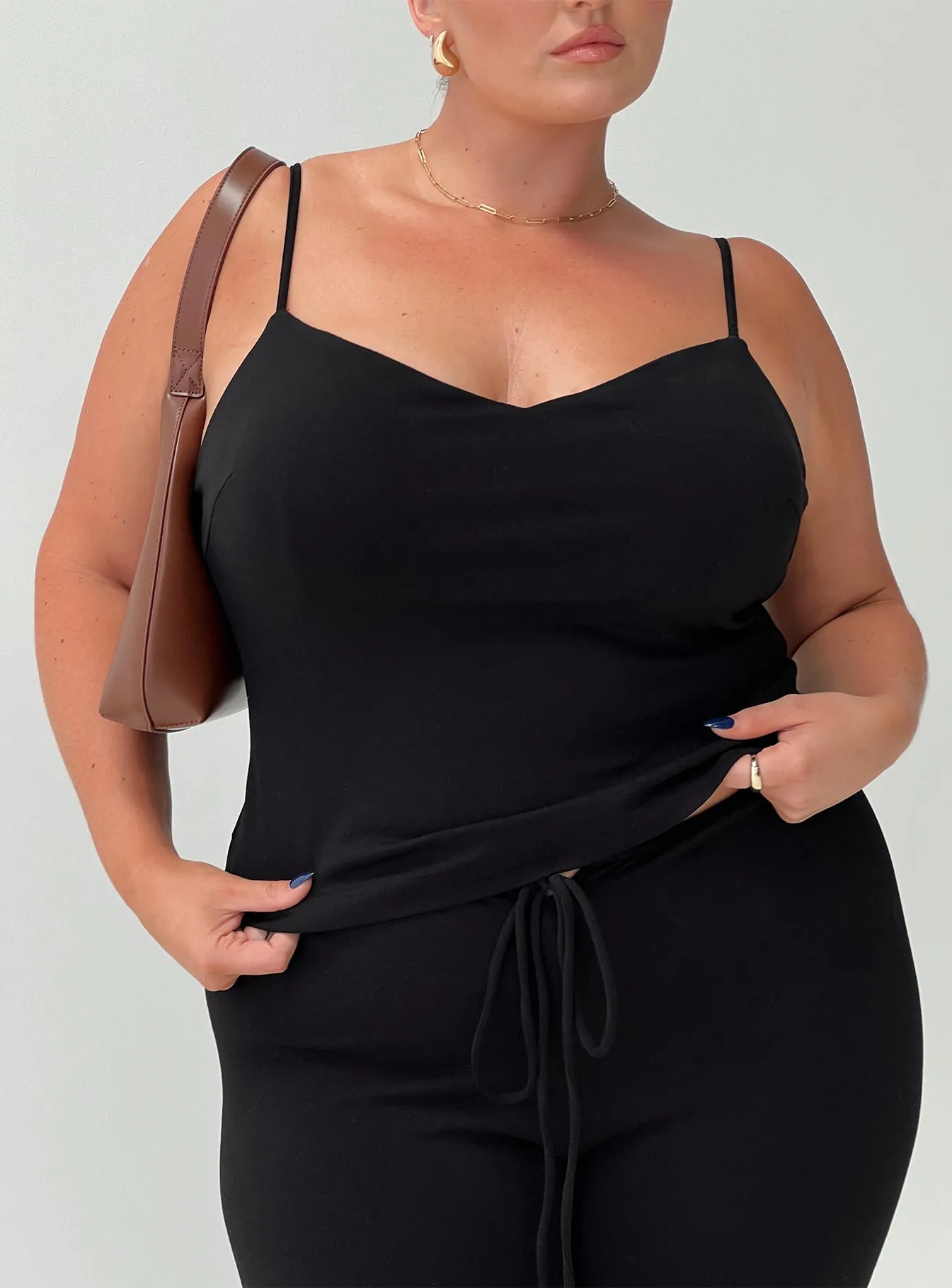 Evanda Top Black Curve sold by Princess Polly