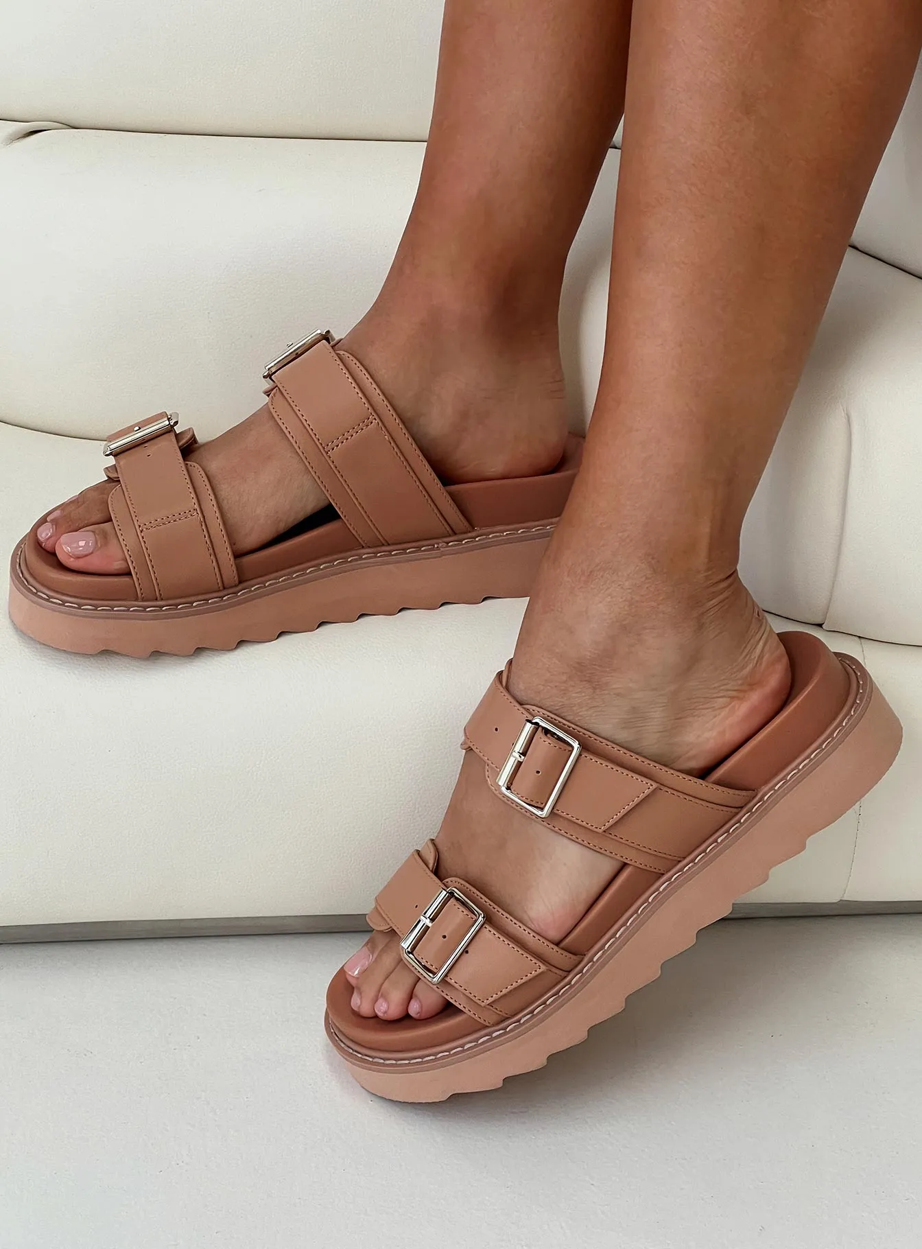 Ma Belle Sandals Tan sold by Princess Polly