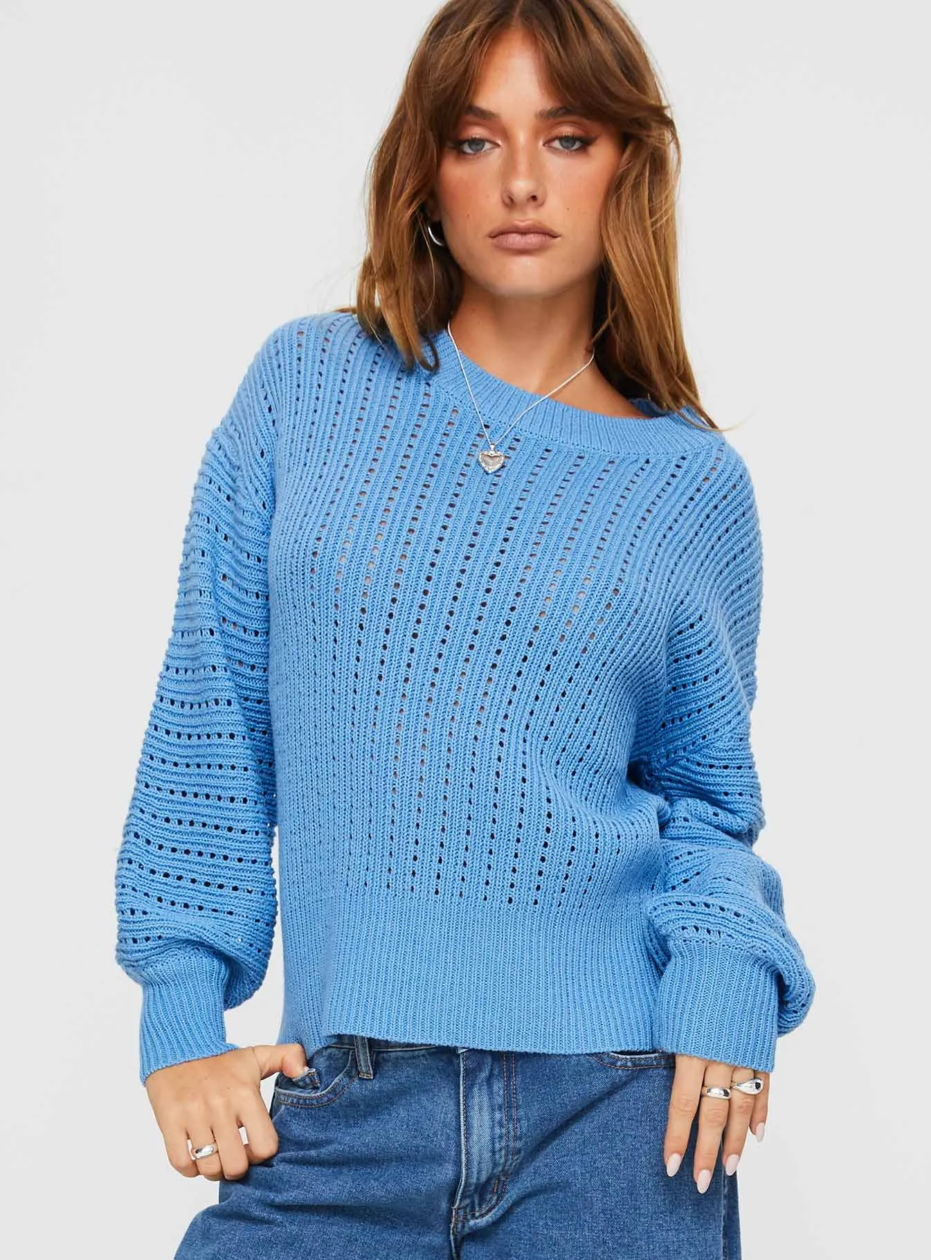 Peachyo Sweater Blue sold by Princess Polly product image thumbnail 2
