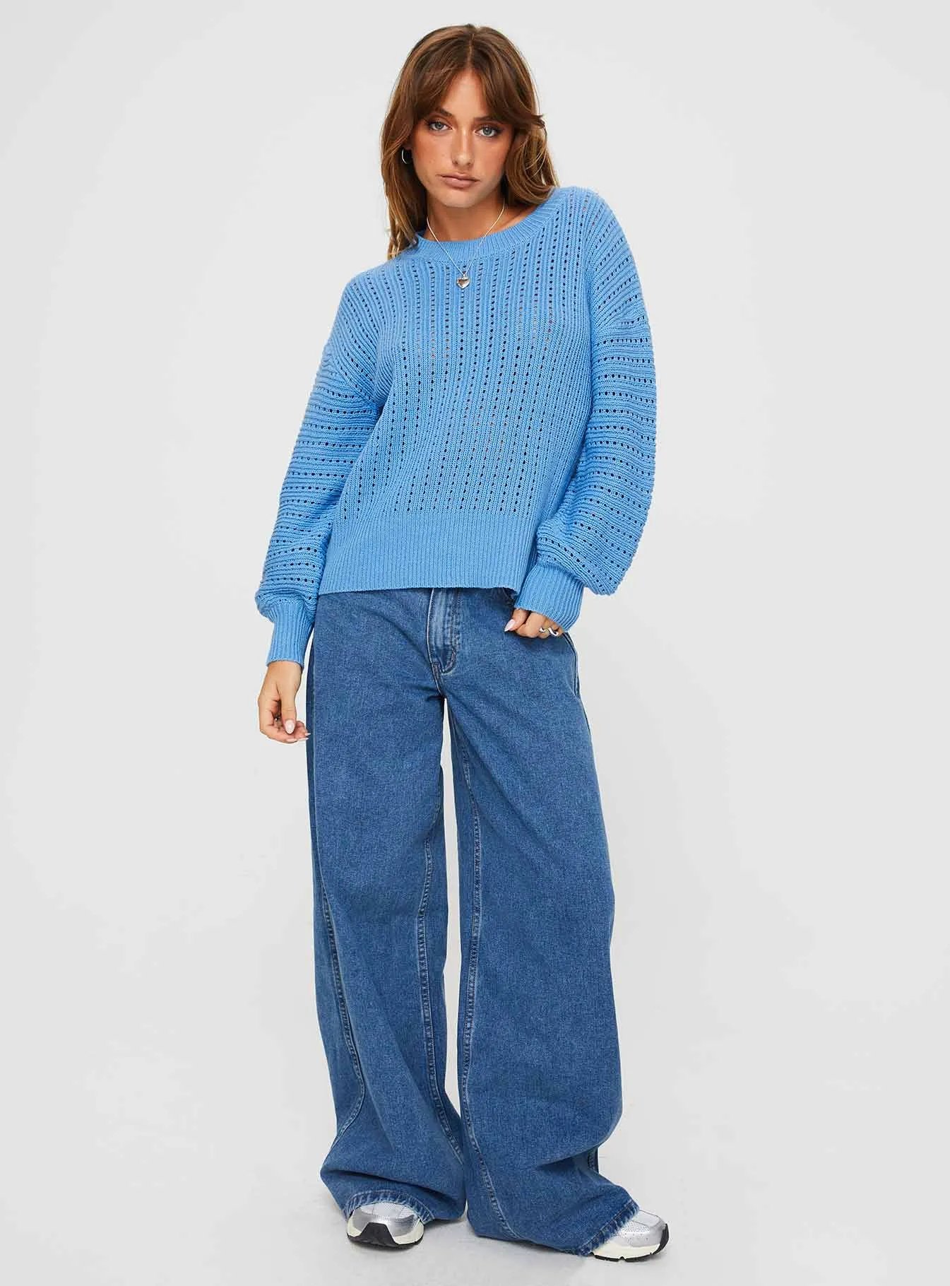 Peachyo Sweater Blue sold by Princess Polly product image thumbnail 3