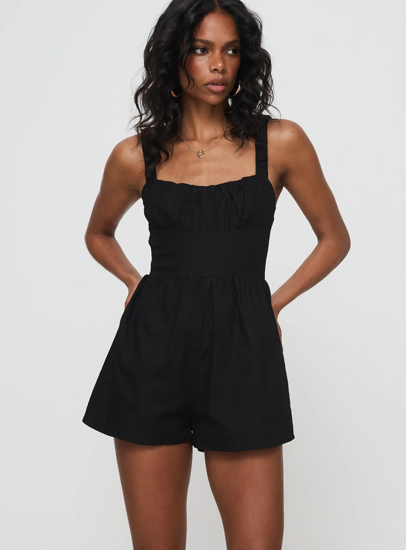Jurnee Playsuit Black sold by Princess Polly product image thumbnail 2