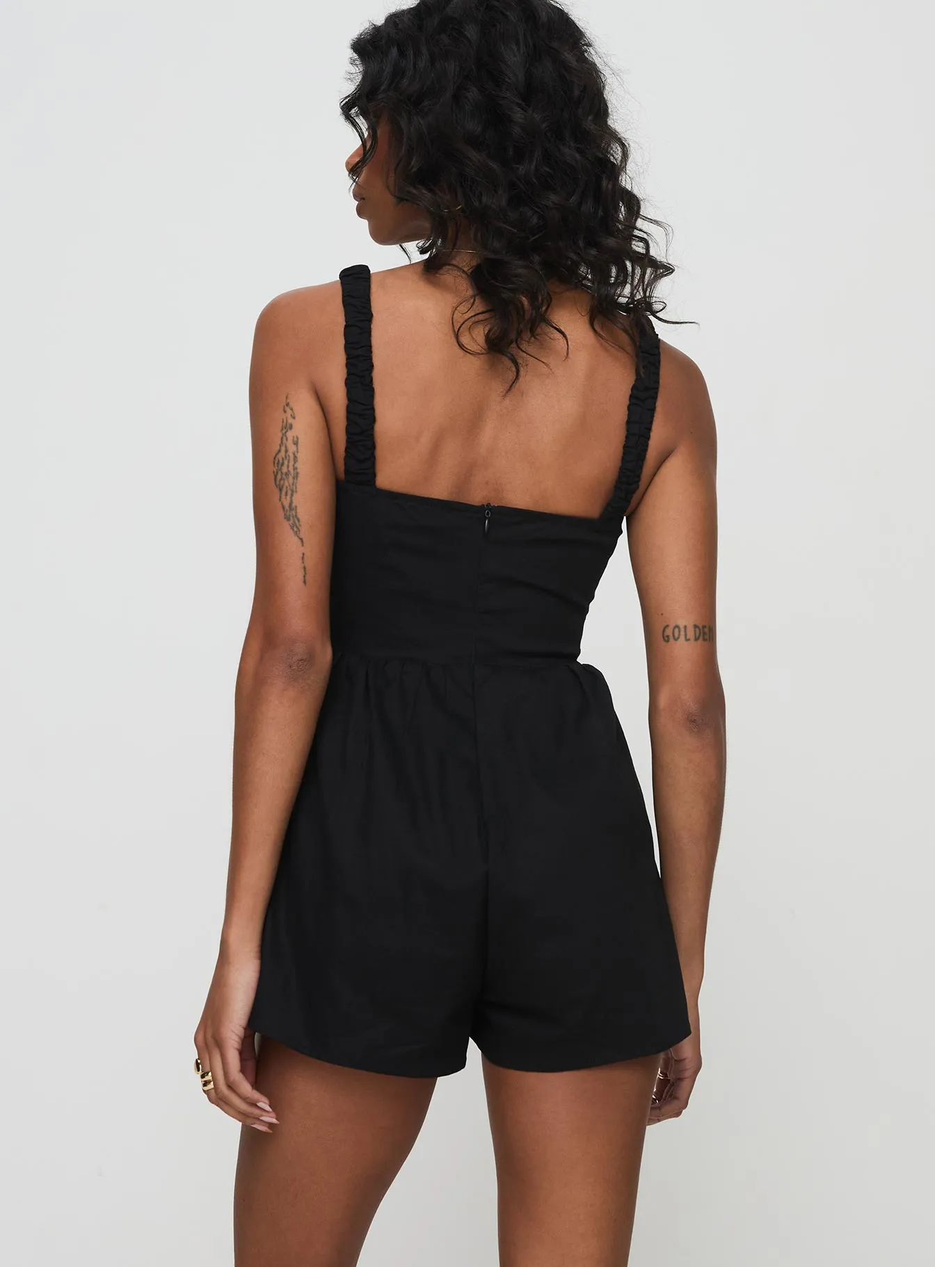 Jurnee Playsuit Black sold by Princess Polly product image thumbnail 5