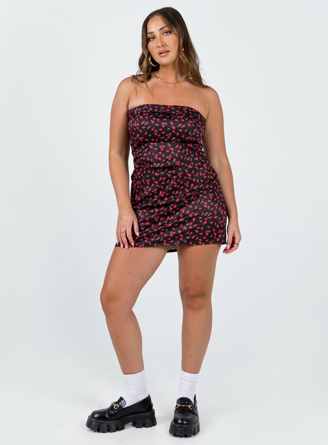 Chadwick Mini Skirt Black Floral sold by Princess Polly product image thumbnail 3