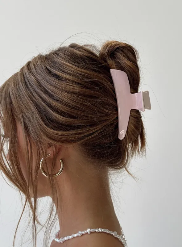 Linden Hair Clip Pink sold by Princess Polly