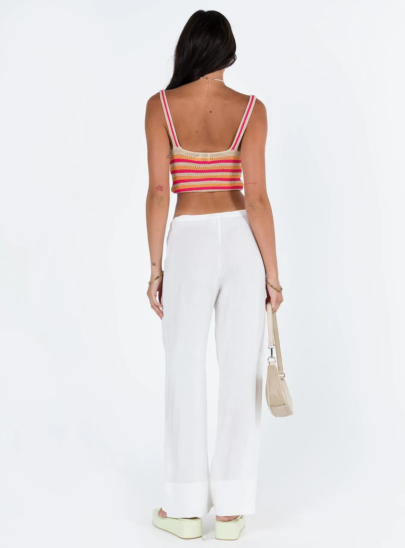 Euro Dreaming Palazzo Pants White sold by Princess Polly product image thumbnail 5