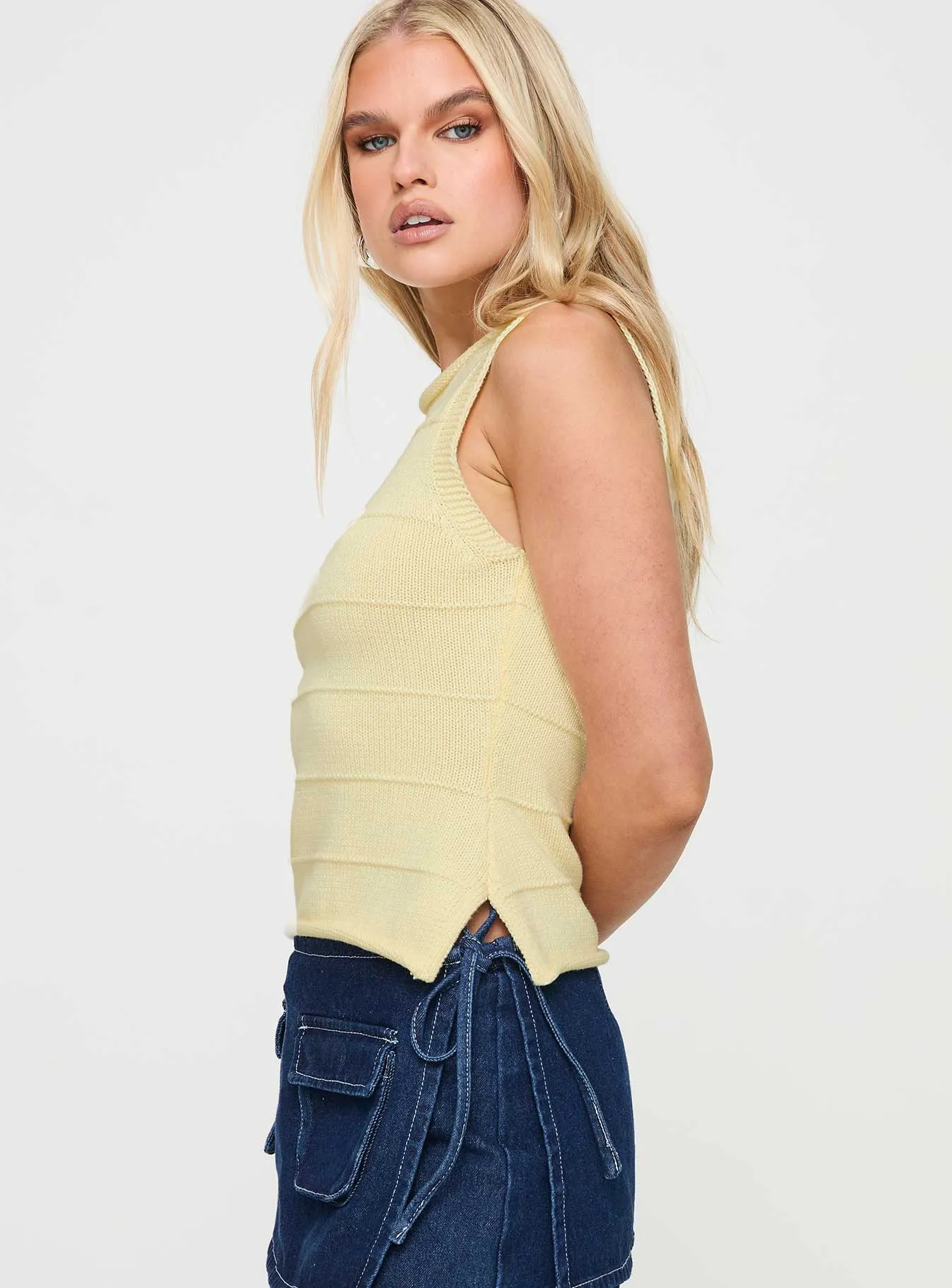 Hisplane Knit Top Cream sold by Princess Polly product image thumbnail 4