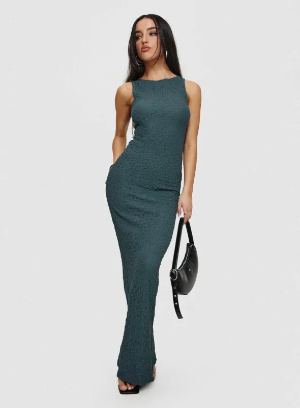 Tryze Maxi Dress Blue sold by Princess Polly