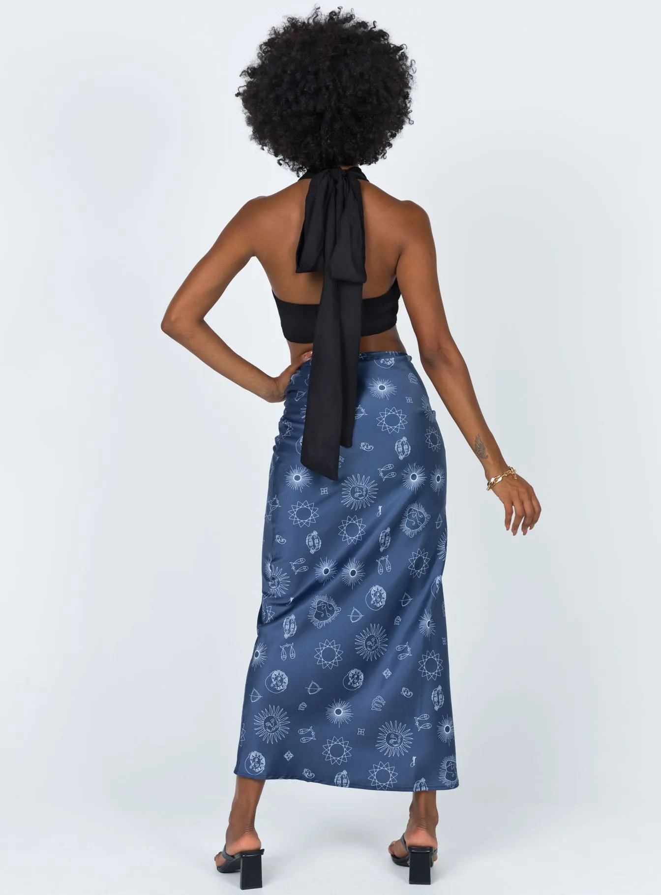 Miller Midi Skirt Blue sold by Princess Polly product image thumbnail 4