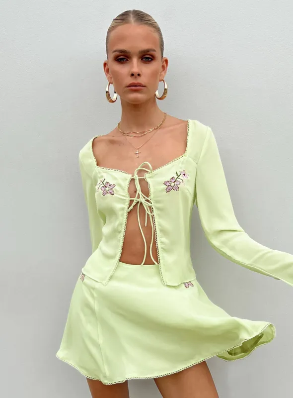 Saleya Long Sleeve Top Green sold by Princess Polly