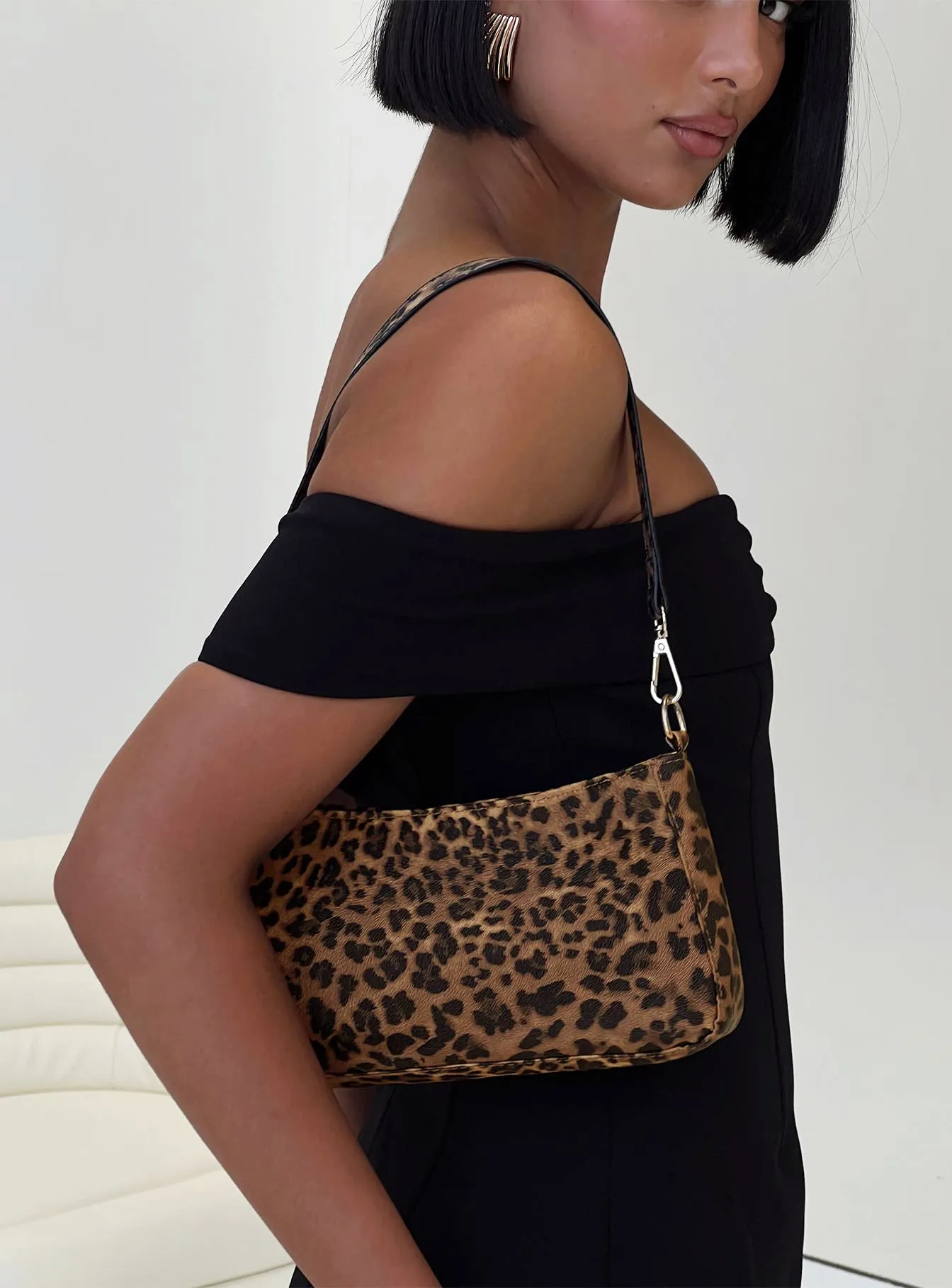 Cheeky Shoulder Bag Leopard sold by Princess Polly