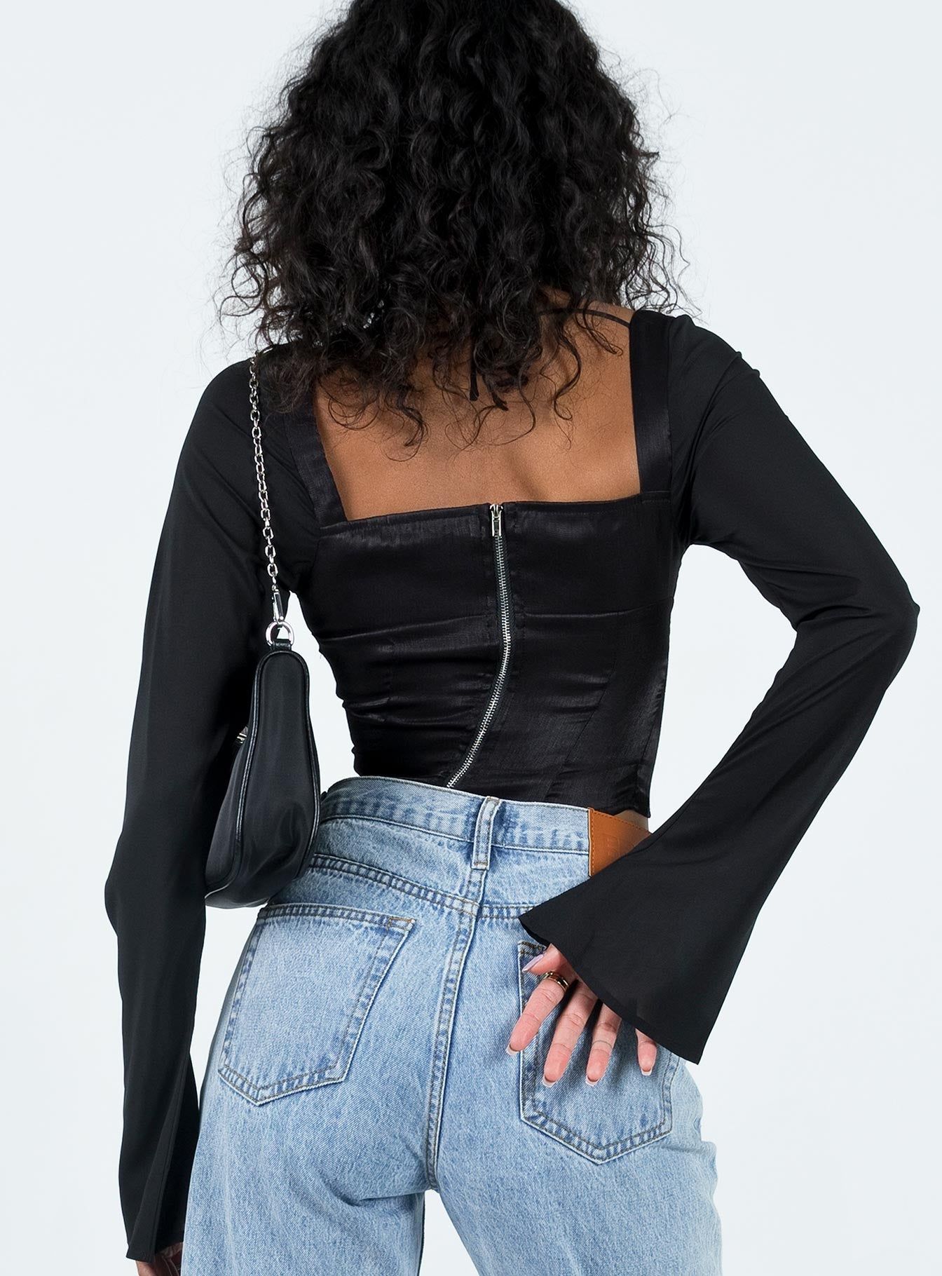 Afflect Long Sleeve Top Black sold by Princess Polly product image thumbnail 5